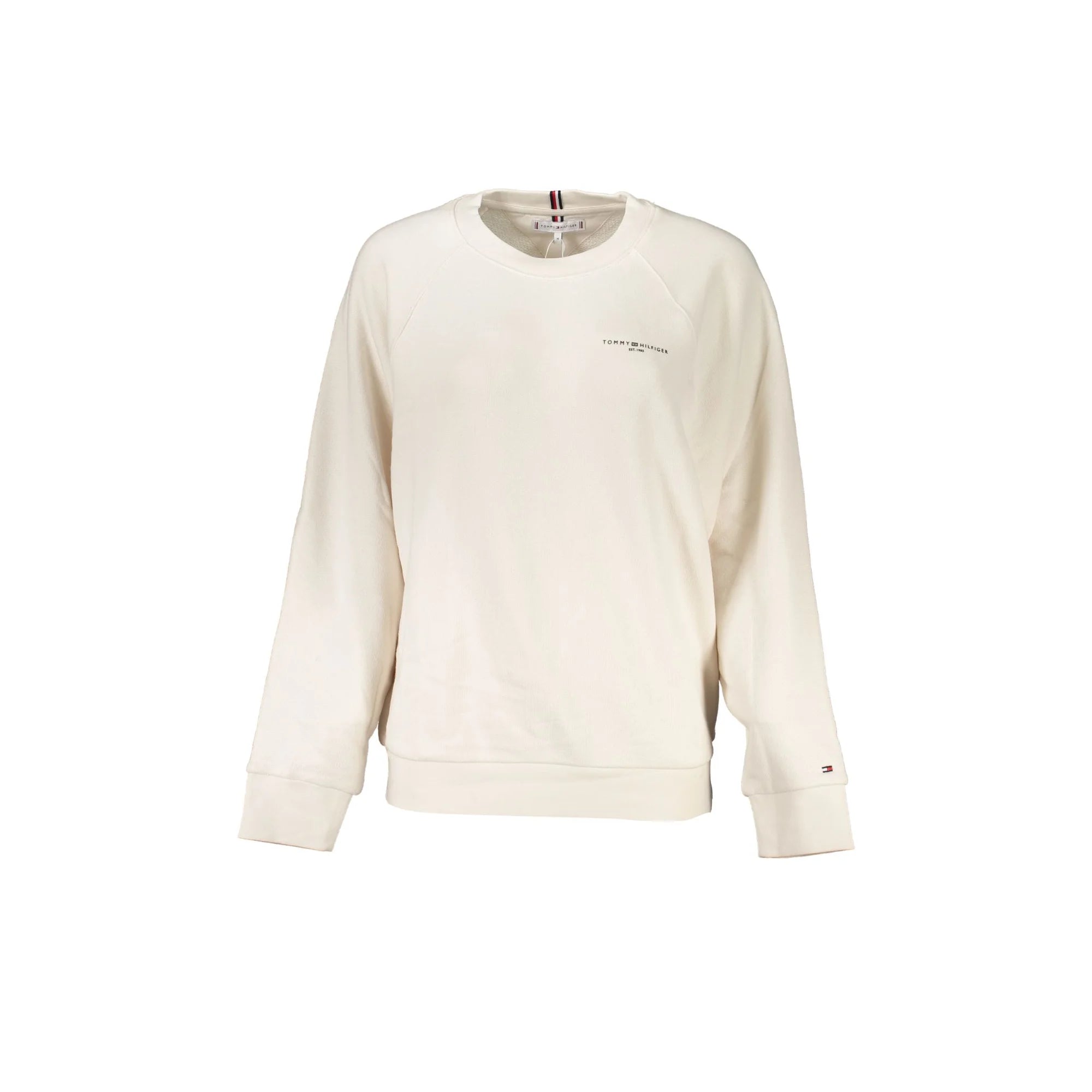 Tommy Hilfiger Felpa Maniche Lunghe Donna Beige Stampa Logo Felpe - foto prodotto
